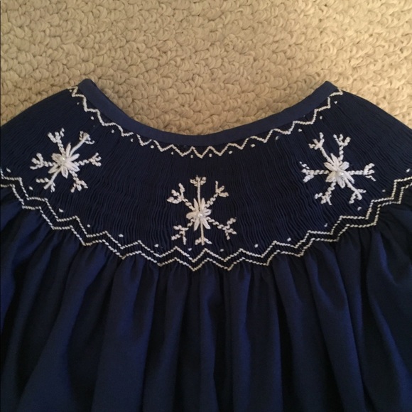 Smock Stars Dress new navy size 6T - Picture 7 of 7